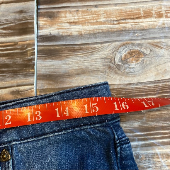Kut From The Kloth Slim Straught Mid Rise Ankle Crop Raw Hem Denim Jeans Sz 6 - Picture 10 of 12
